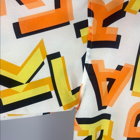 KARL LAGERFELD PARIS Logo Print Oversized Long Sleeve Shirt Size Small - Picture 4 of 15